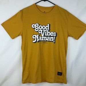 Team Manila Men T Shirt (Large) MGOODVIBES Yellow